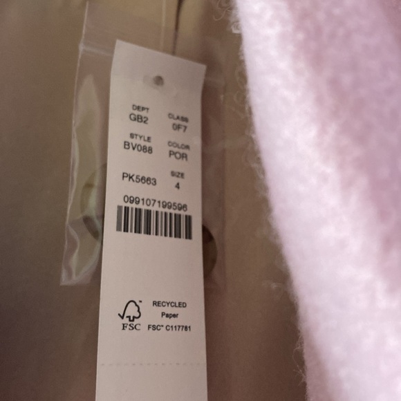 NWT Jcrew Double-breasted topcoat in Italian melton wool blend. Size 4 - Picture 5 of 5